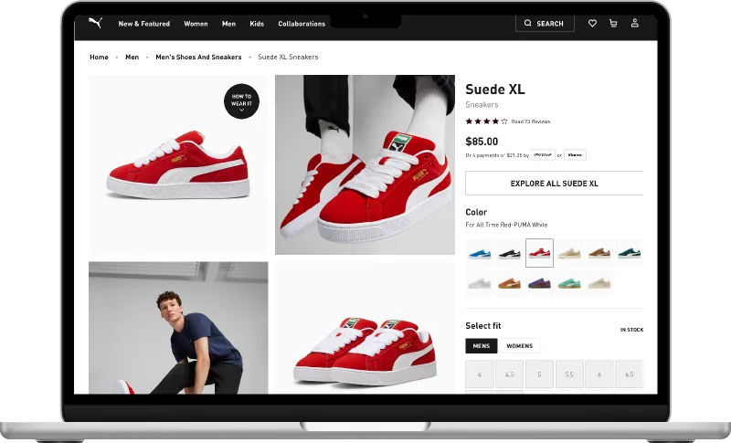 Expanded product gallery variant